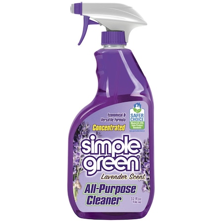Simple Green Cleaner/Degreaser, 32 oz Trigger Spray Bottle, Liquid 1610001200032