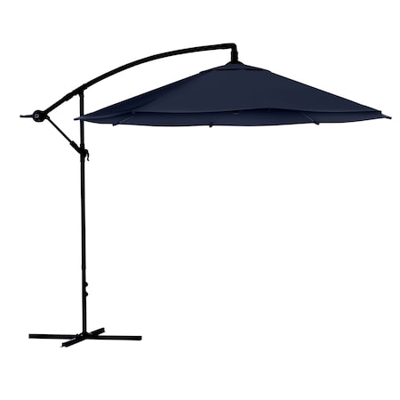 Pure Garden 10 ft Offset Patio Umbrella 8 ft Tall Hanging Cantilever Umbrella Fade-Resistant Shade Umbrella 50-LG1421