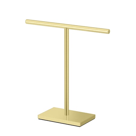 Gatco Countertop 11" Hand Towel Holder, Brushed Brass 1444B