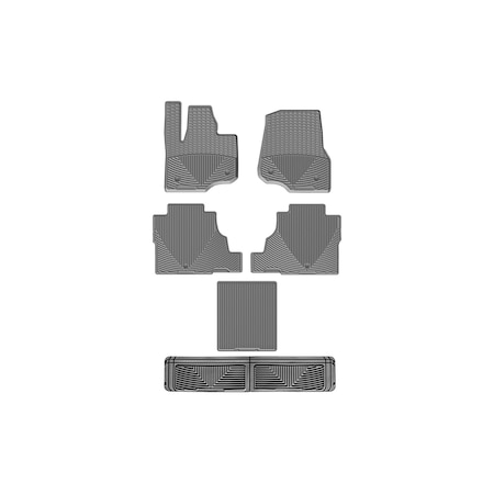 Weathertech Grey, Front, Rear, and Rear All Weather Floor Mats W477GR478GR480GR60GR