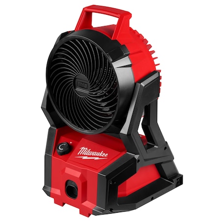 Milwaukee Tool M18 Brushless Jobsite Fan, Packout Compatible, 7 in Blade Dia, Variable Speeds, 850 cfm, Bare Tool 0818-20