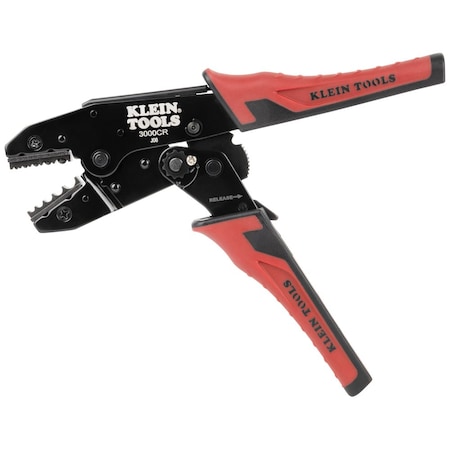 Klein Tools Ratcheting Term Crimper, 10-22 AWG Wire 3006CR