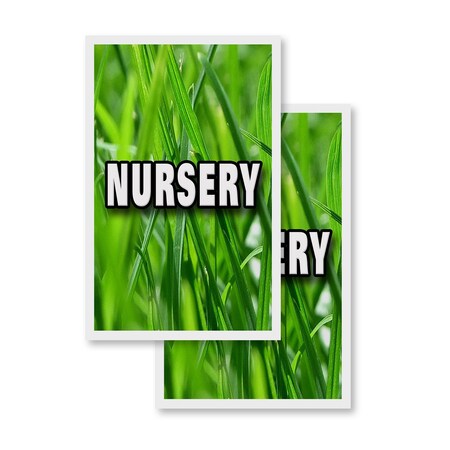 Signmission Nursery, Vinyl Decals Only 24 Inch x 36 Inch, Vinyl Decal, 2PK DSB-2436-2PACK-Nursery
