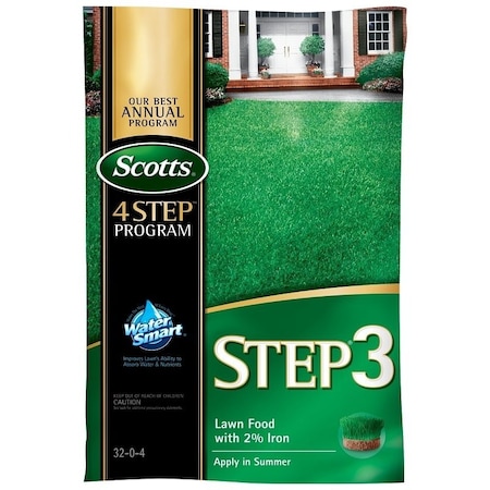 Scotts STEP 3 Lawn Food, 37.7 lb, Granular, 32-0-4 N-P-K Ratio 33050