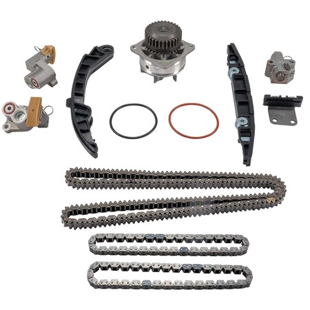 Melling Engine Timing Chain Kit With Water Pump, 3-730SAXHWP
