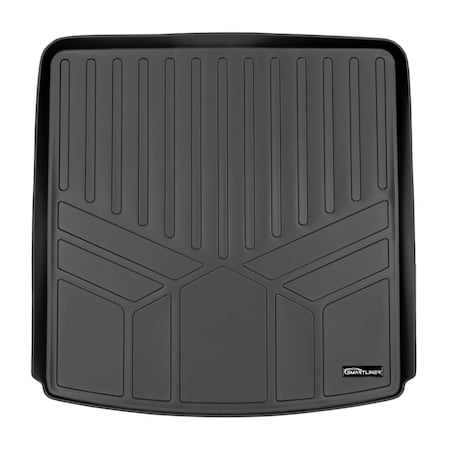 Smartliner All Weather Trunk Floor Mat Behind 2nd Row Seat Cargo Liner for 2020-2021 Cadillac XT6, Black SD0230-R