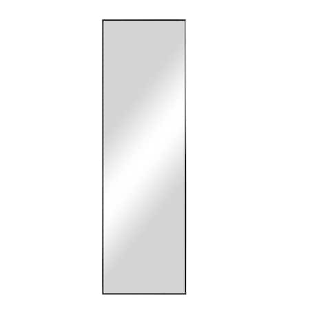 Homeroots 71" Black Metal Framed Standing Mirror 564480