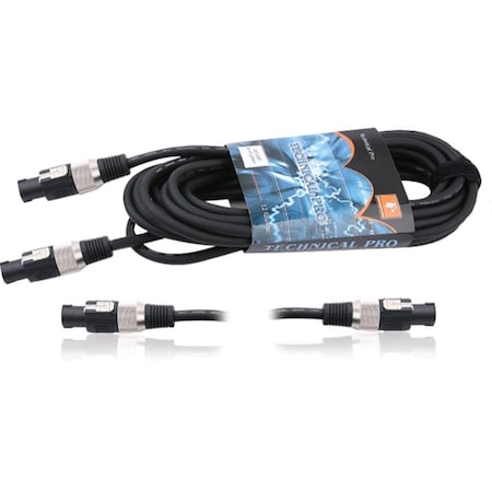 Technical Pro css1225 Speakon to Speakon Speaker Cables css1225