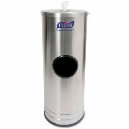 Purell Wipes Stainless Steel Floor Stand Dispenser, Silver 9115-DS1C