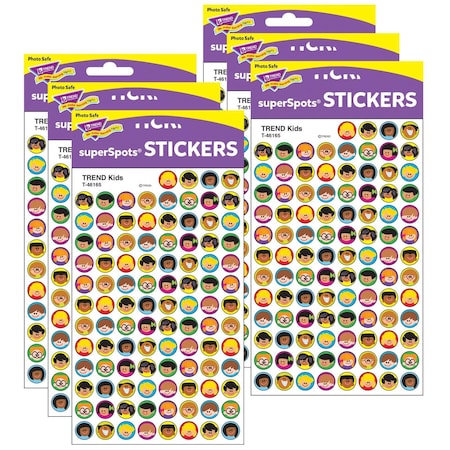 Trend Kids superSpots Stickers, 800-Piece Set, 6PK T46165