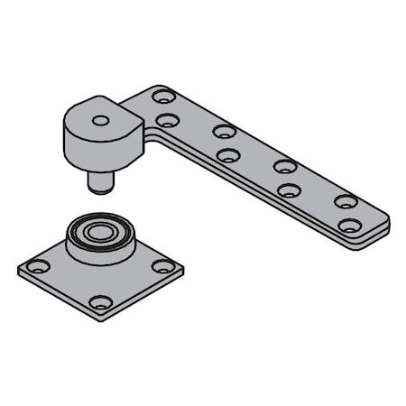 Ives Bottom Pivot, 3/4in Offset, Fire Rated, Satin Stainless Steel 7230F BTM US32D