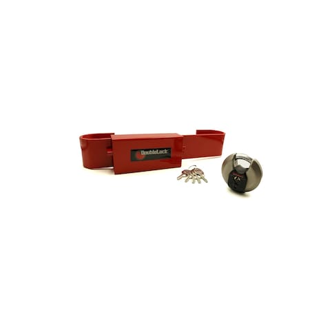 Doublelock OX Jr, Bundle, Heavy Duty Steel Container or Trailer Lock with CRAB Discus Lock, 7 lbs. 080-150A