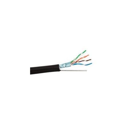 Cable Wholesale Shielded, Cat5e Aerial w/Messenger, 24 AWG , Solid Copper Ethernet Cable, F/UTP, POE 12X6-522NH