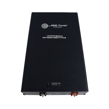 Aims Power Lithium Battery 24V 400AMP LiFePO4 Industrial Grade LFP24V400A