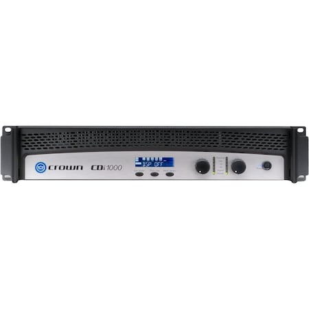 Harman Professional Solutions Crown 1000 Amplifier - 1000 W RMS - 2 Channel - 20 Hz to 20 kHz - 1200 W - USB NCDI1000