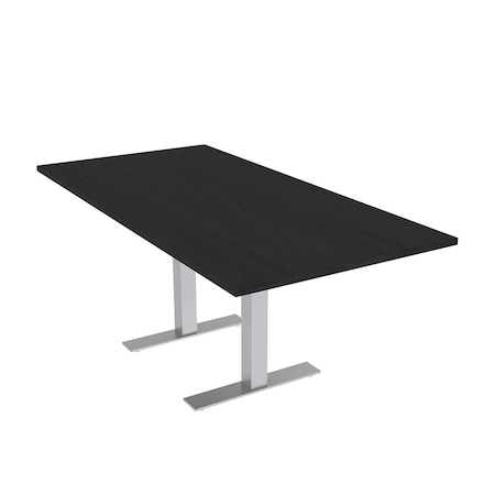 Skutchi Designs 6ft Conference Table With Power Unit | 6 Person Modular Rectangular Meeting Table | Harmony Series HAR-REC-36x72-T-U999ST19-NA