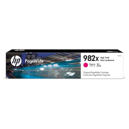Hp 982X (T0B28A) High Yield Magenta Original PageWide Cartridge (16,000 Yield) T0B28A