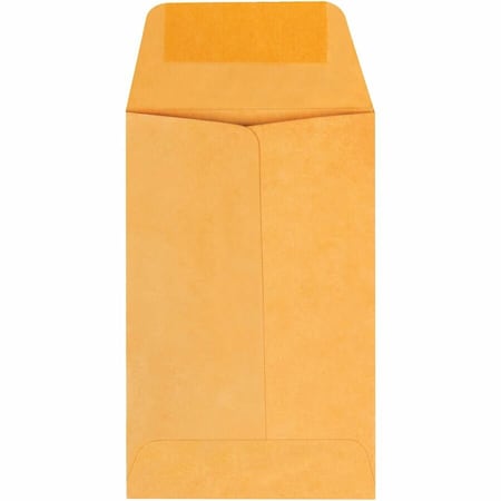 Quality Park Coin Envelope, Light Brown, Kraft, PK500 QUA50160