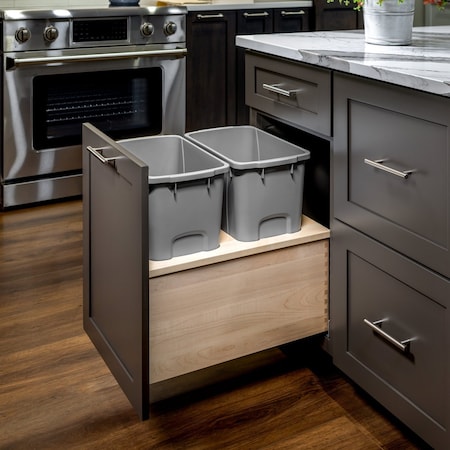 Century Components Signature Series Base Cabinet Organizer, 5.875 in. W Solid Maple SIGCAN55PF