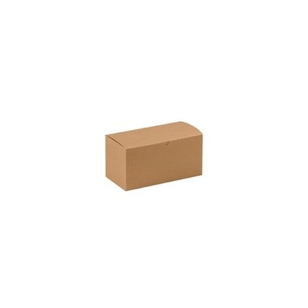 Bubblefast 100-9 x 4 1/2 x 4 1/2'' Kraft Gift Boxes, 100PK BFGB944K