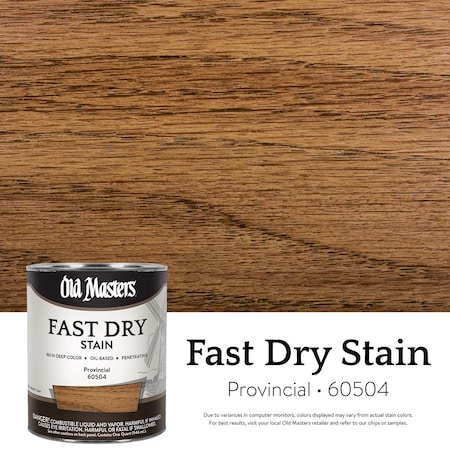 Old Masters Semi-Transparent Provincial Oil-Based Alkyd Fast Dry Wood Stain 1 qt 60504