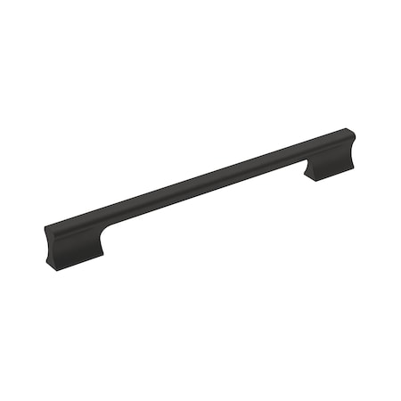 Amerock Status 8-13/16 in 224 mm Center-to-Center Matte Black Cabinet Pull BP36840FB