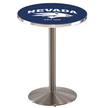 Holland Bar Stool Co 42" Stainless Steel Nevada Pub Table, 36" dia. Top L214S4236NevaUn
