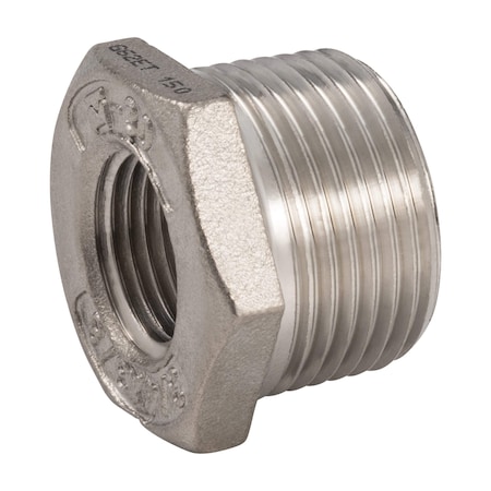 Proline Series Stainless Steel 304 3/4-in MIP x 3/8-in FIP Hex Bushing SF-829D
