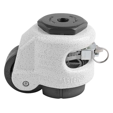 Foot Master Leveling Caster, Alum, Swivel, M12 GDR-60-S-NYN-1/2