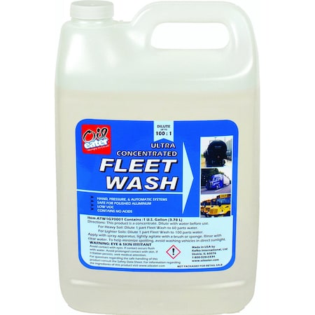 Oil Eater Fleet Wash Concentrate, Truck and Trailer Wash, 1 gal, Butyl-Free ATW1G70001