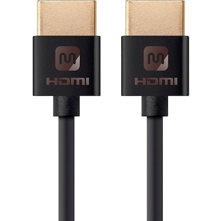 Monoprice 3FT SLIM SERIES HIGH SPEED HDMI, BLACK 13580
