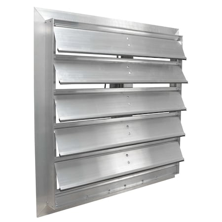 Canarm Motorized Damper, Aluminum, Square, 18 ga SX3224X24