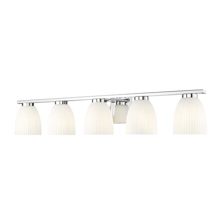 Z-Lite Naya 5-Light Vanity, 40 in W, Chrome 7518-5V-CH