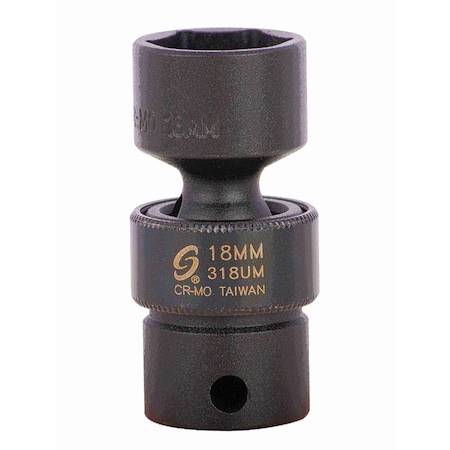Sunex 3/8 in Drive 18Mm Universal Impact Socket 318UM