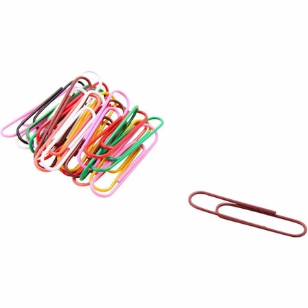 Baumgartens Vinyl-Coated Paper Clips, Jumbo Size, PK400 ES-4000