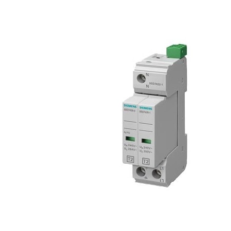 Siemens Surge arrester Type 2 Requirement class C UC 350V Pluggable protective modules 5SD7422-1