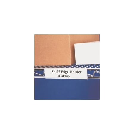 Bubblefast 3 x 1 5/16 Angled Wire-Rac Snap-On Label Holders BFLH153