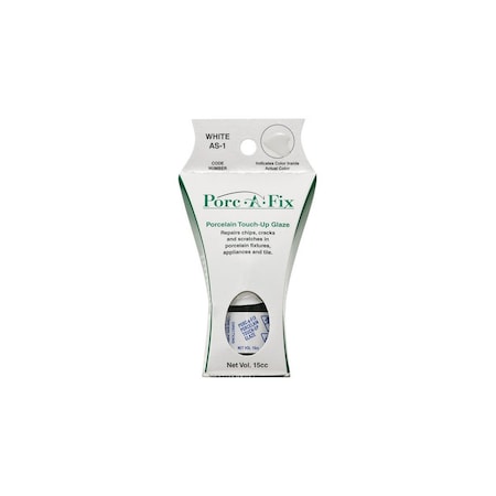 Porc-A-Fix American Standard White High Gloss Porcelain Touch-up Paint, 15cc AS-1