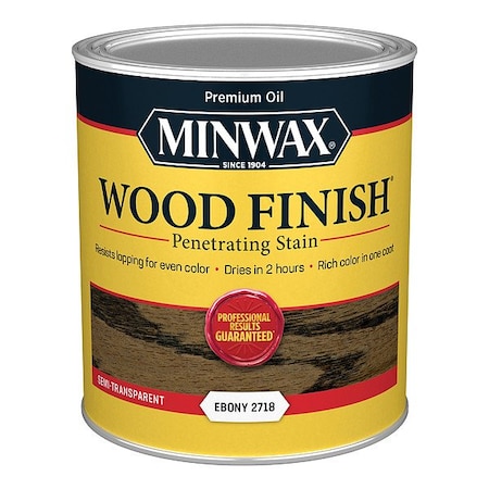 Minwax Wood Stain, 1 qt, Ebony 70013444