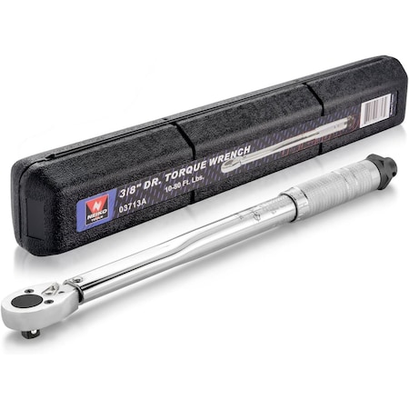 Neiko 0.25 in Dr. Adjustable Click Torque Wrench, SAE 03714A