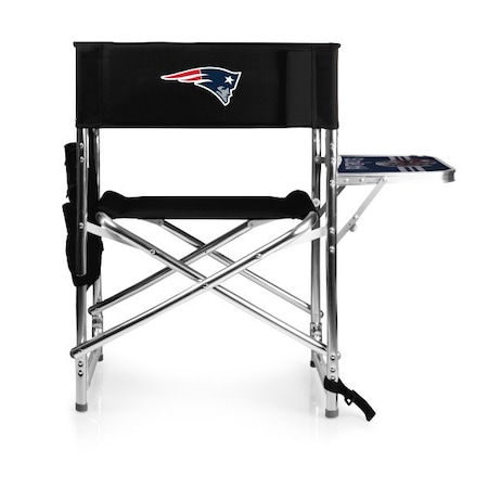 Picnic Time Family Of Brands New England Patriots - Sports Chair, (Black) 809-00-179-194-2
