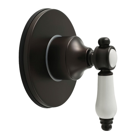 Kingston Brass Single-Handle Six-Way Diverter Valve with Round Trim Kit, Oil Rubbed Bronze KS4035BPL
