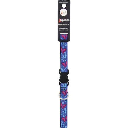 Lupine 3/4'' Woven Pattern Social Butterfly 13 to 22'' Adjustable Collar 54002