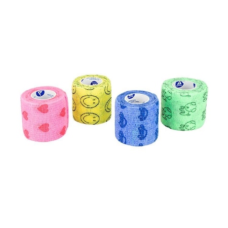 Dynarex Sensi Wrap, Self-Adherent - Latex Free, 4"x5 Yards, Kids pack, 18PK 3329