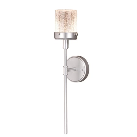 Perfecttwinkle 4 in. Levanto LED Outdoor Wall Light Painted, Satin Nickel PE3261379