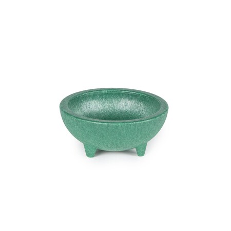 Hs 4 oz. Molcajete Chico, Salsa/Condiment Server, Green Chile, 24 each/case NHS1008GC