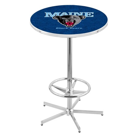 Holland Bar Stool Co 42" Chrome Maine Pub Table, 36" dia. Top L216C4236MaineU