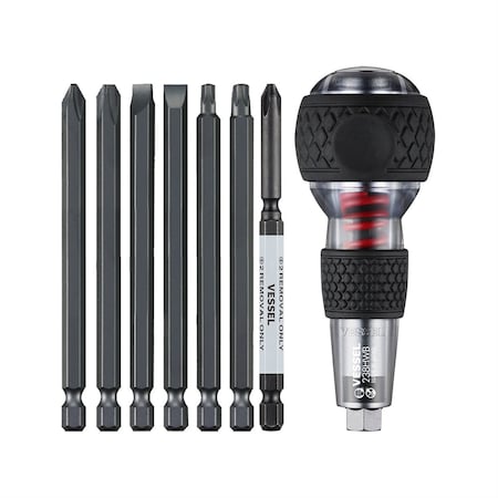 Vessel Impact & Out Screwdriver & 7Pc Bit Set 238HWB7PU