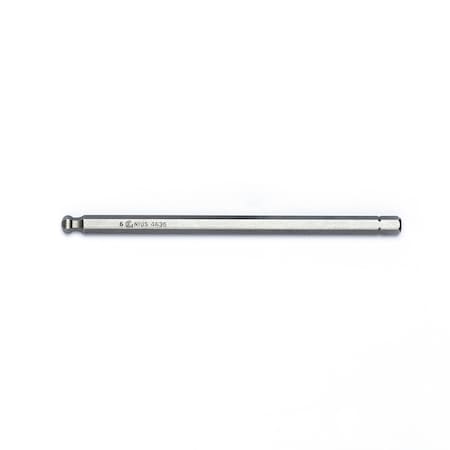 Genius Tools 1/4in Hex Shank, 6mm Hex Screwdriver Bit 125mmL 4636
