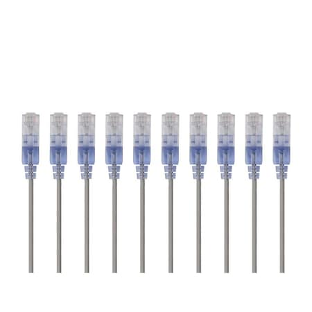 Monoprice SlimRun Cat6A Ethernet Patch Cable - Snagless RJ45_ UTP_ Pure Bare Cop 29439